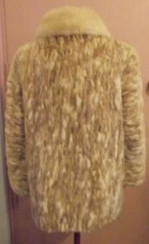 Genuine cream Mink sheared fur jacket.