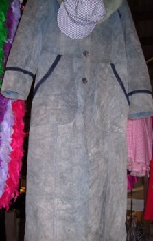 Original 60s Blue/grey Suede coat.