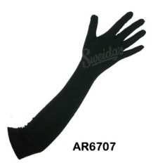 Long Gloves Black Coloured