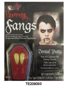 teeth vampire fangs in coffin